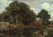  Jean Baptiste Camille  Corot Forest of Fontainebleau oil painting